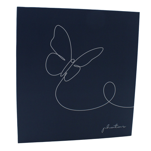 Classeur photo Ariane Line Art 400 pochettes 11x15 bleu marine