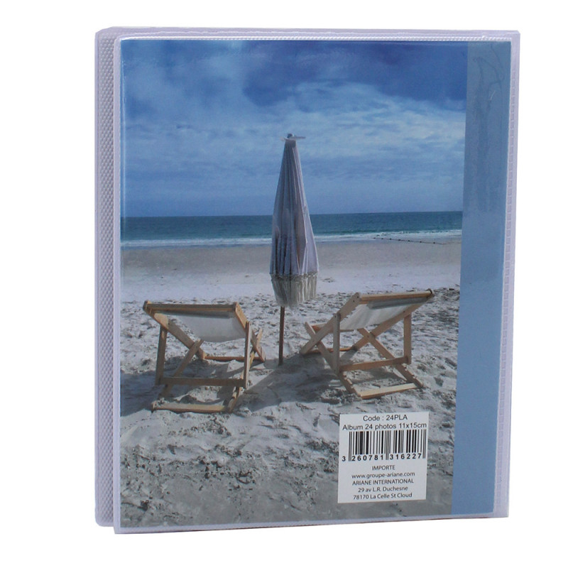 Mini album photo Ariane Plage 24 pochettes 11X15 parasol