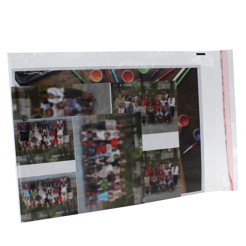 100 Pochettes transparentes en plastique format 25x35 cm