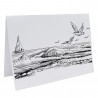 Cartonnage photo scolaire - Groupe 20x30 - Design marin noir et blanc