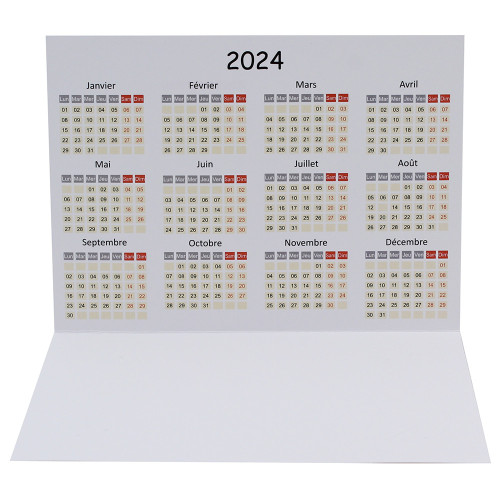 Lot cartonnage photo Calendrier 2026 - Horizontal N1
