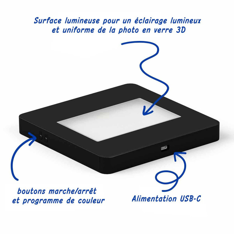 Socle lumineux Multi couleurs L