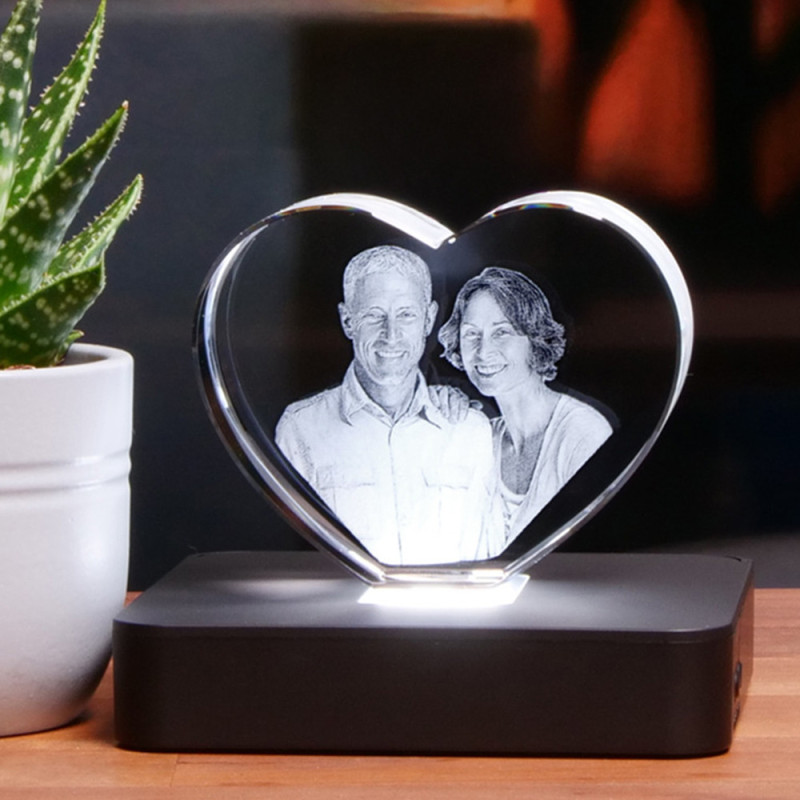 Socle lumineux plat Multi couleurs pour Coeur XL