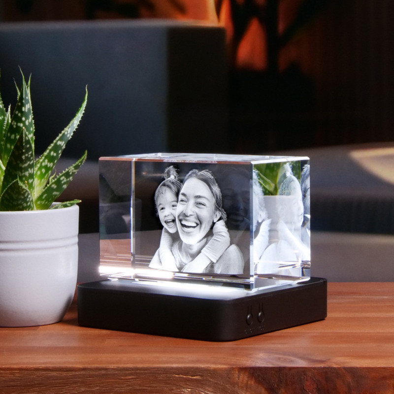 Socle lumineux plat Multi couleurs pour Aura Rise M horizontal