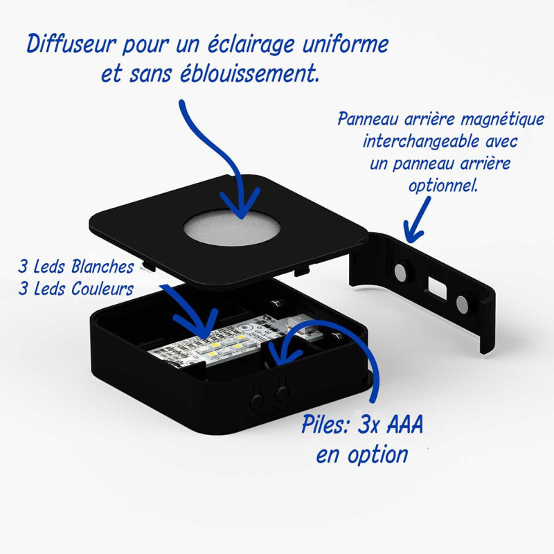 Socle lumineux plat Multi couleurs pour Nano vertical
