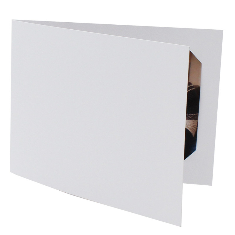 Lot cartonnage photo blanc 10x15 - Neutre format Paysage