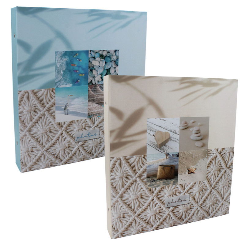 Lot de 2 classeurs photos Ariane Bohème à pochette pour 400 photos 11x15