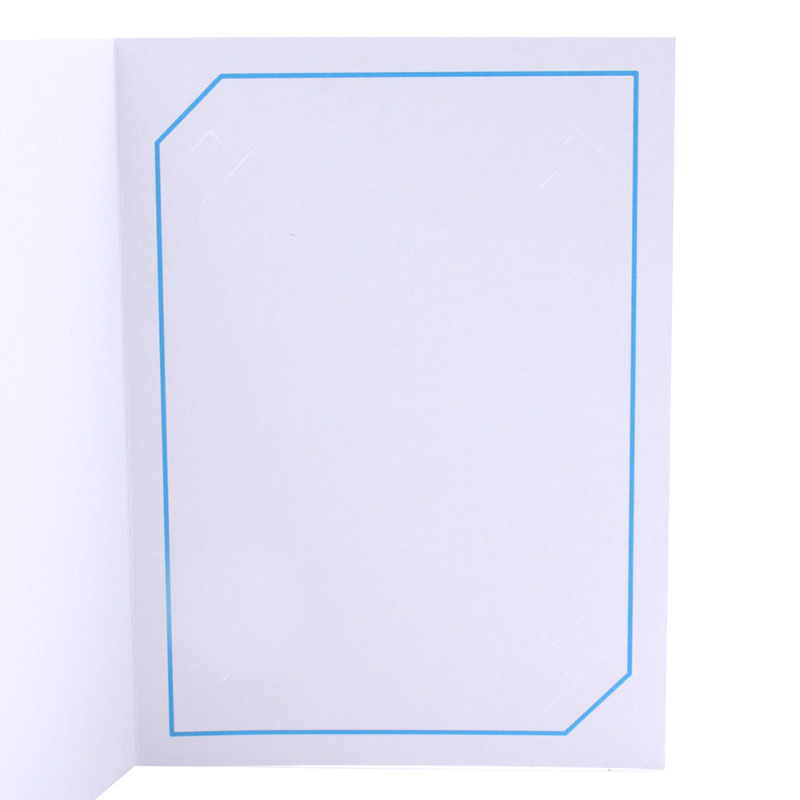 Cartonnage photo blanc - Serémange Bleu clair