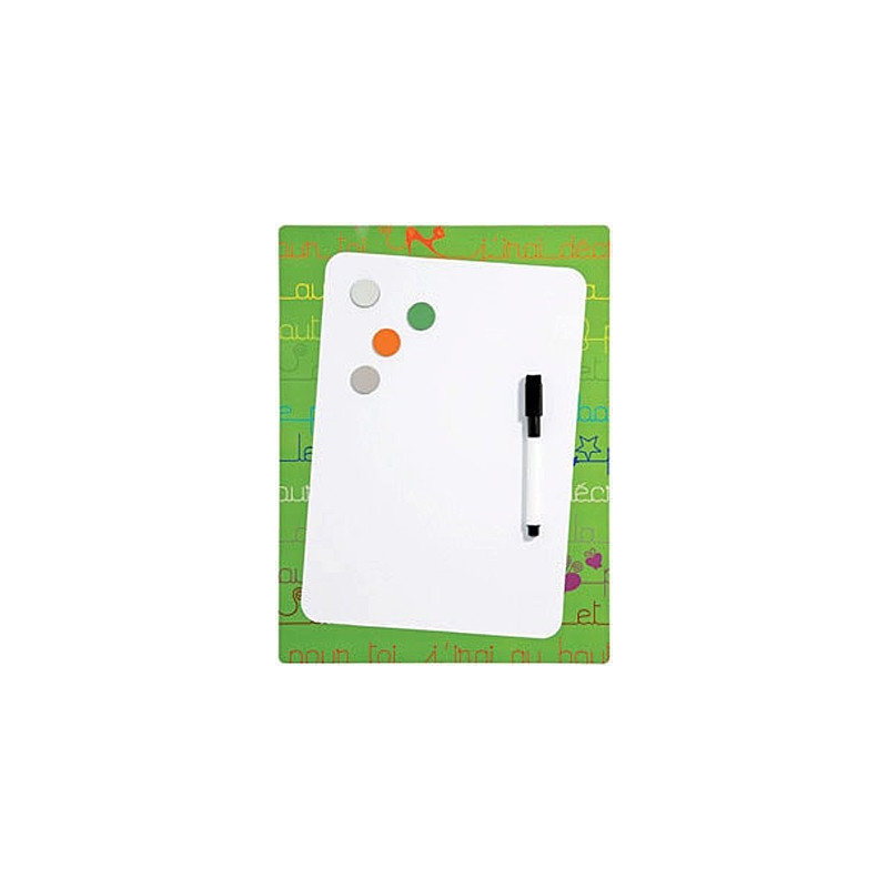 Pêle-mêle Mémo magnétique CPC souple-Frigo 24x32 en plastique souple -Vert