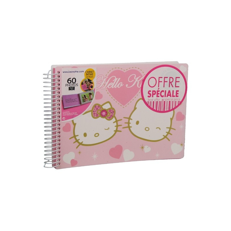 Carnet intime Hello Kitty 60 photos 13x18 cm - CashPhoto