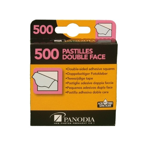 500 pastilles autocollantes double-faces Panodia