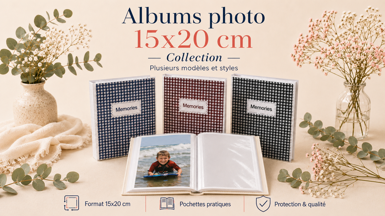 Albums photo 15x20 cm chez CashPhoto