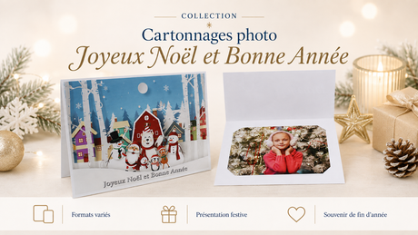 Cartonnages photo Joyeux Noël et Bonne Année chez CashPhoto