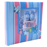 Album Photo Bébé Baby Blue – Collection CPC 200 photos 10x15 cm – Album à pochettes avec espace mémo