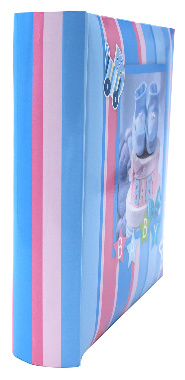 Album Photo Bébé Baby Blue – Collection CPC 200 photos 10x15 cm – Album à pochettes avec espace mémo