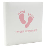 Album Photo Bébé "Empreinte" – Collection CPC  200 photos 10x15 cm – Modèle Bleu ou Rose – Couverture crème