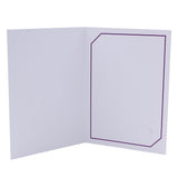Cartonnage Photo Blanc « Serémange » – Liseré Violet | Collection CashPhoto