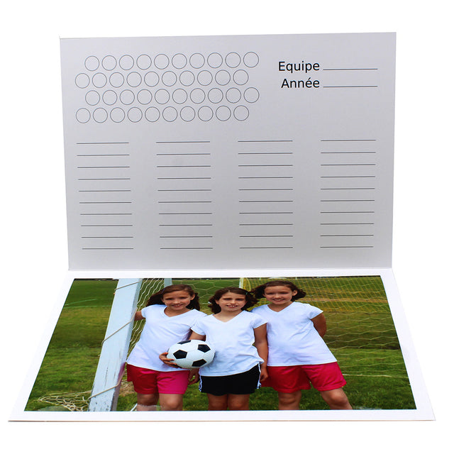 Cartonnage photo scolaire - Groupe A4 - Sport