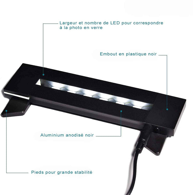 Socle lumineux Tritium 60 pour prisme S vertical