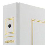 Classeur Photo Cordoue Blanc – 400 Photos 10x15 11,5x15 – Ceanothe