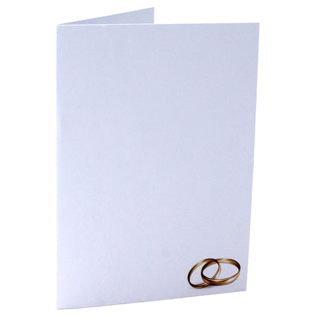 Cartonnage photo Mariage - Alliances dorées- Vertical du 9x13 au 20x30 cm