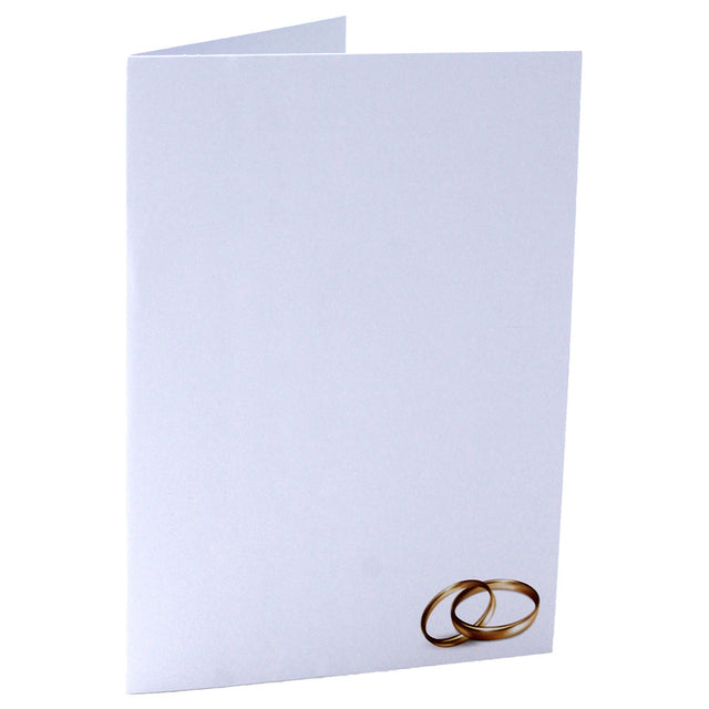 Cartonnage photo Mariage - Alliances dorées- Vertical du 9x13 au 20x30 cm