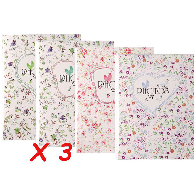 Lot de 12 mini albums photo KP Champ de fleurs 36 pochettes 10X15