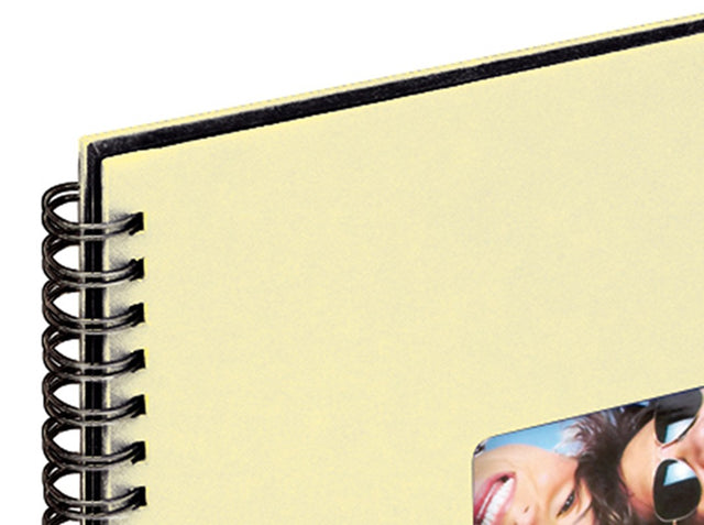 Lot de 3 albums traditionnels à spirales Fun crème pour 200 photos