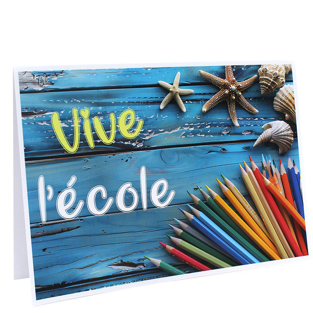 Cartonnage photo scolaire - Groupe 18x24 - Bord de mer