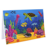 Cartonnage photo scolaire - Groupe 18x24 - Fonds Marins Colorés