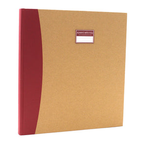 Album photo traditionnel Kp Eye catcher kraft bordeaux 60 pages