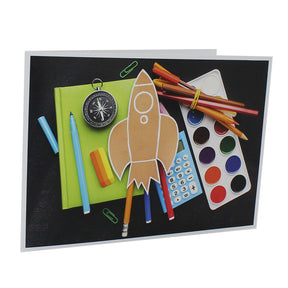 Lot 15 cartonnages scolaires - Groupe 20x30-20x25-18x27-18x25-18x24 avec RABAT - Fusée