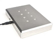 Socle lumineux Iridium Gris acier