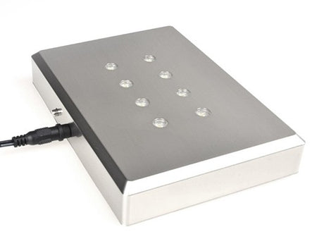 Socle lumineux Iridium Gris acier
