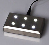 Socle lumineux Helio Gris acier