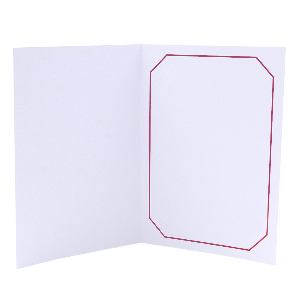 Cartonnage Photo Professionnel Octo – Liseré Grenat vide | Collection CashPhoto