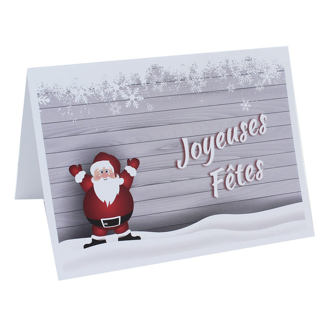 Lot cartonnage photo Joyeuses Fêtes - Horizontal Père Noël - 9x13 au 20x30 cm