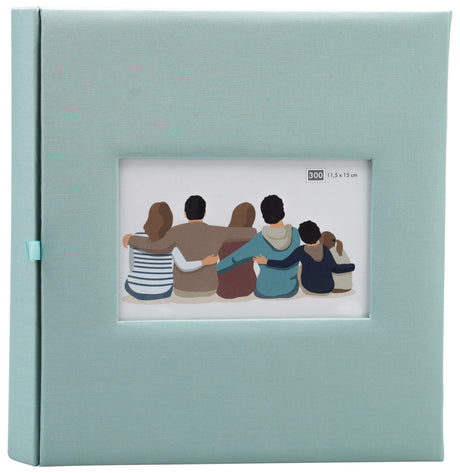 Album photo Erica Square vert 300 pochettes 11x15 cm vue de face