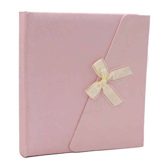 Album photo KP Feelings rose avec nœud écru 200 pochettes 13x18