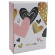 Album photo KP My Favorite 200 pochettes 10x15 cm Cœurs Rose, Noir & Or
