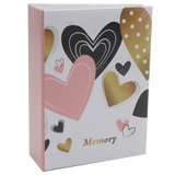 Album photo KP My Favorite 200 pochettes 10x15 cm Cœurs Rose, Noir & Or