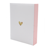 Album photo KP My Favorite 200 pochettes 10x15 cm coeurs rose noir & or vue de dos