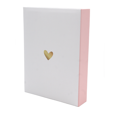 Album photo KP My Favorite 200 pochettes 10x15 cm coeurs rose noir & or vue de dos