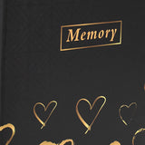 Album photo KP My Favorite 200 pochettes 10x15 cm Coeurs noir & or détail
