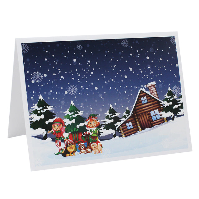 Lot de cartonnages photo – Lutins de Noël – Horizontal – 9x13 au 20x30 cm
