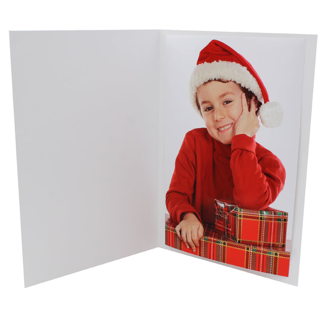 Cartonnage photo vertical A4 intérieur neutre image pour Noël
