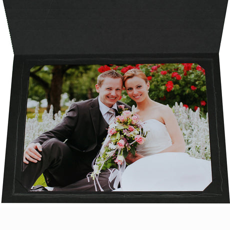 Cartonnage photo Black Fusain horizontal vue interne