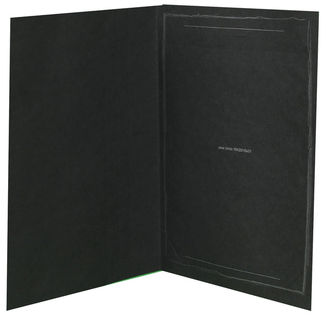 Cartonnage photo Black Fusain vertical intérieur nu