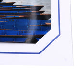 Cartonnage photo Hayange liseré bleu foncé détail