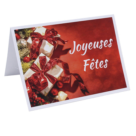 cartonnage photo horizontal Joyeuses Fêtes Paquets cadeaux